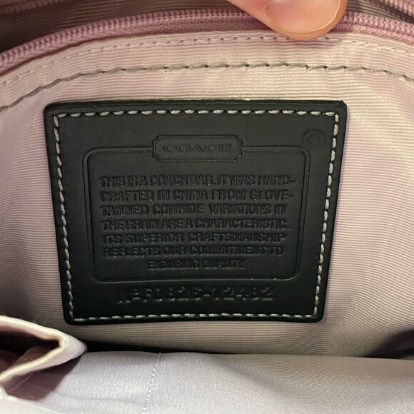 Vintage Coach Madeline Top Handle Satchel Handbag Black Leather 12482 - Picture 7 of 11